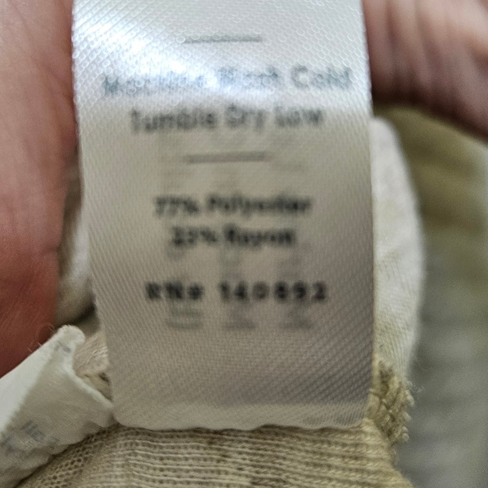 Marine Layer 2XL Quilted Pullover Sweatshirt Beige Branded Capital One Business‎ - Picture 5 of 8